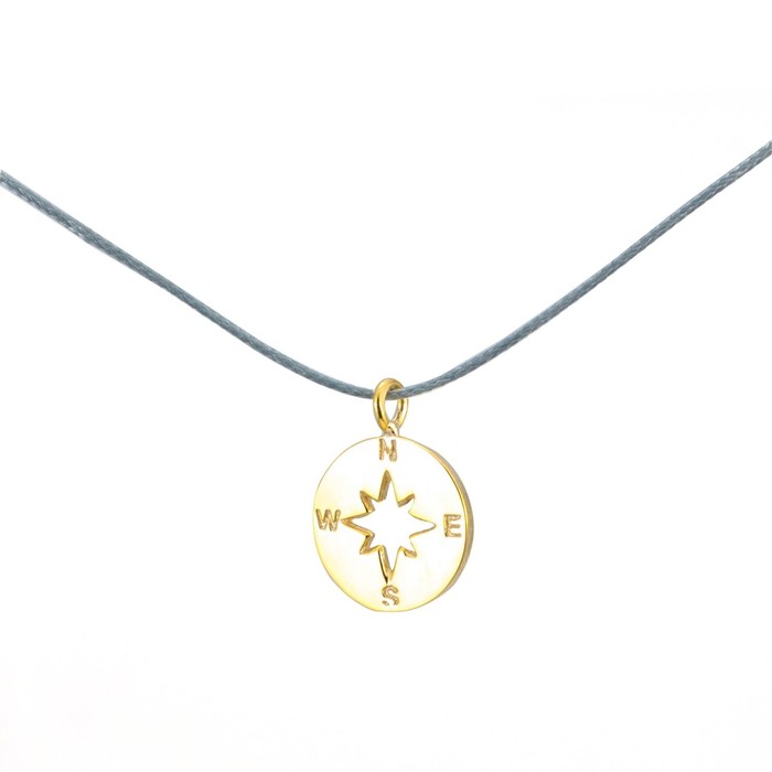 Silver+Surf Silber Schmuck Windrose vergoldet