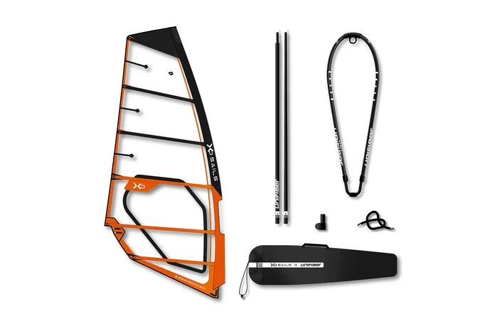 Unifiber Maverick Monofilm EPX Windsurfsegel Komplett Rigg