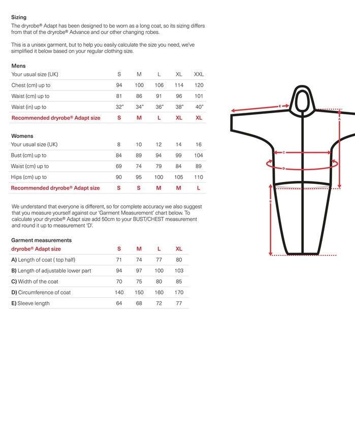 DRYROBE® Adapt Schwarz Grau