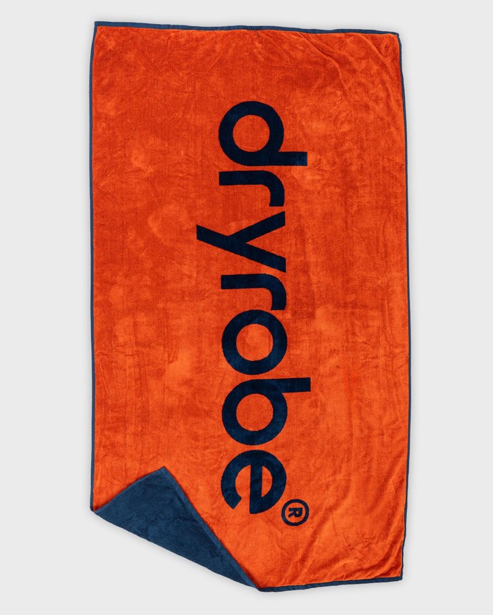 DRYROBE Strand Handtuch Orange Blau