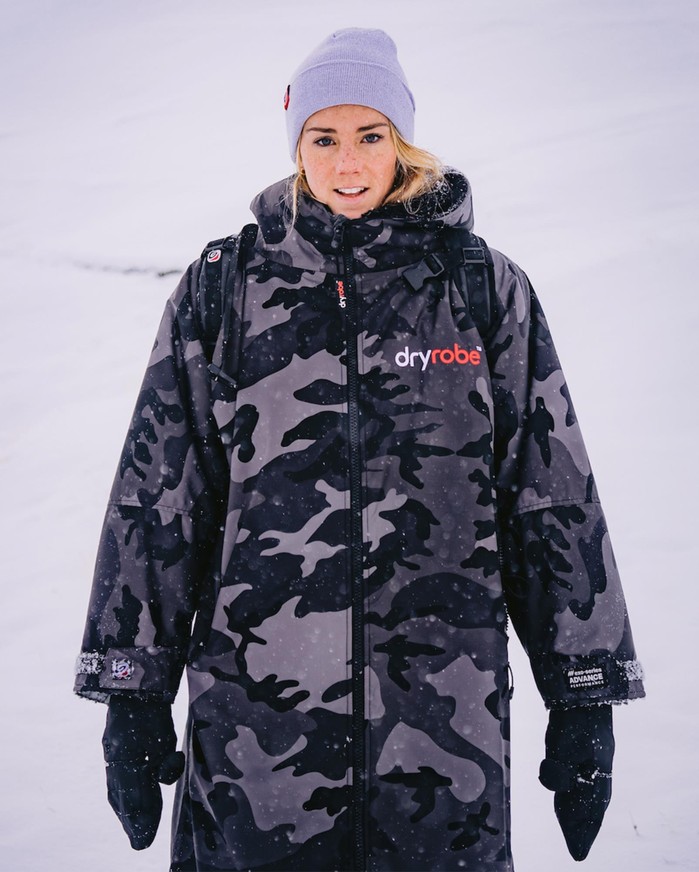 DRYROBE Advance Long Sleeve Schwarz Camo