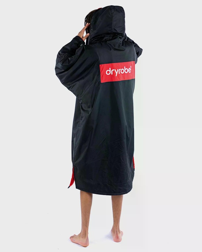 DRYROBE Advance Long Sleeve Schwarz Rot