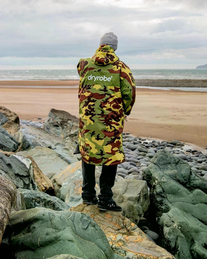 DRYROBE Advance Long Sleeve Grün Camo Grau