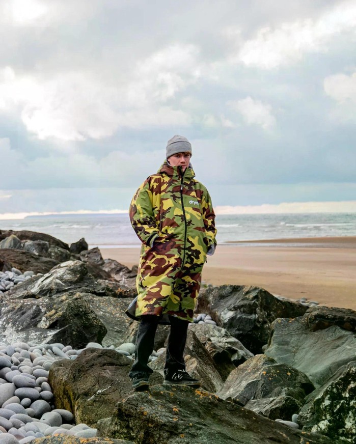 DRYROBE Advance Long Sleeve Grün Camo Grau