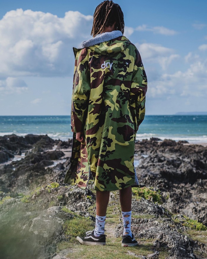 DRYROBE Advance Long Sleeve Grün Camo Grau