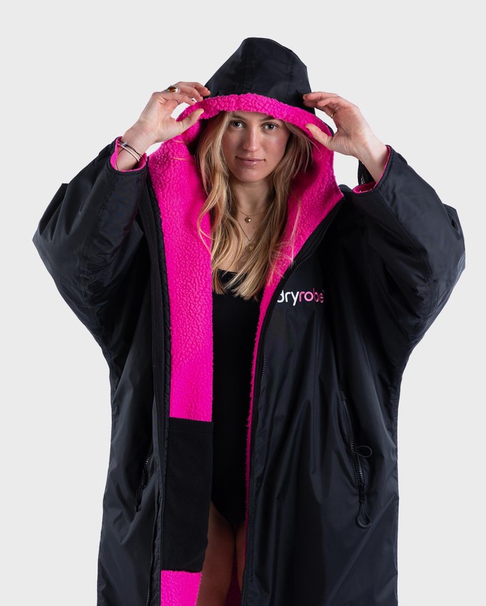 DRYROBE Advance Long Sleeve Schwarz Pink