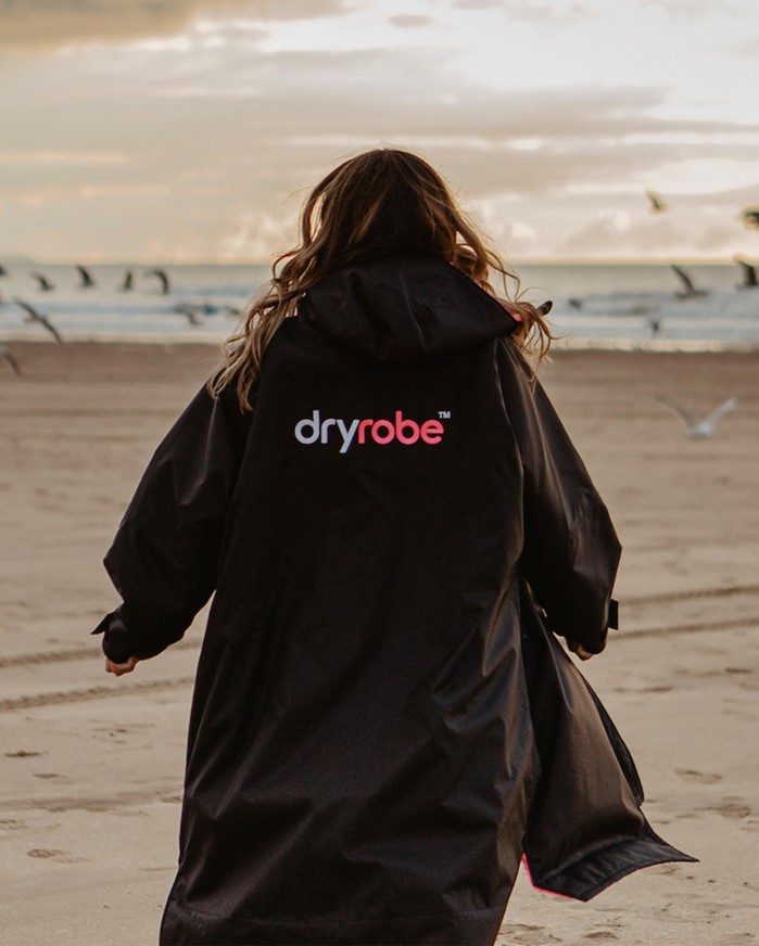 DRYROBE Advance Long Sleeve Schwarz Pink