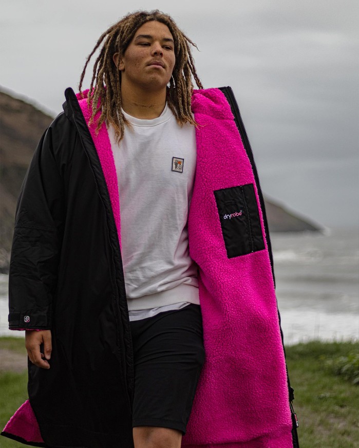 DRYROBE Advance Long Sleeve Schwarz Pink