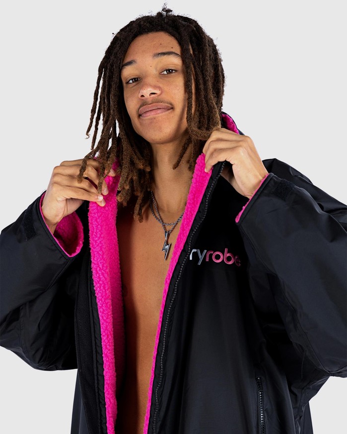 DRYROBE Advance Long Sleeve Schwarz Pink