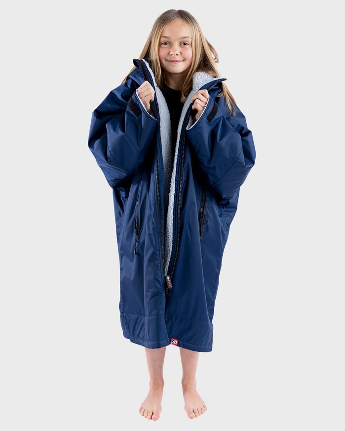DRYROBE Advance Long Sleeve KIDS Navy Grau