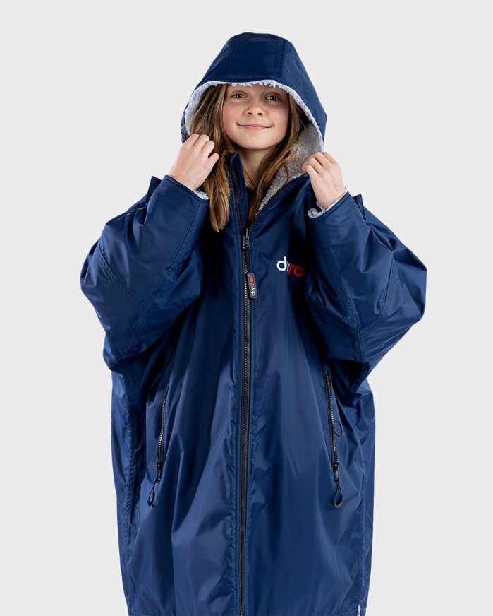DRYROBE Advance Long Sleeve KIDS Navy Grau