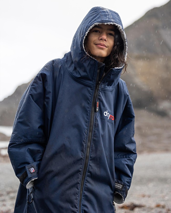 DRYROBE Advance Long Sleeve KIDS Navy Grau