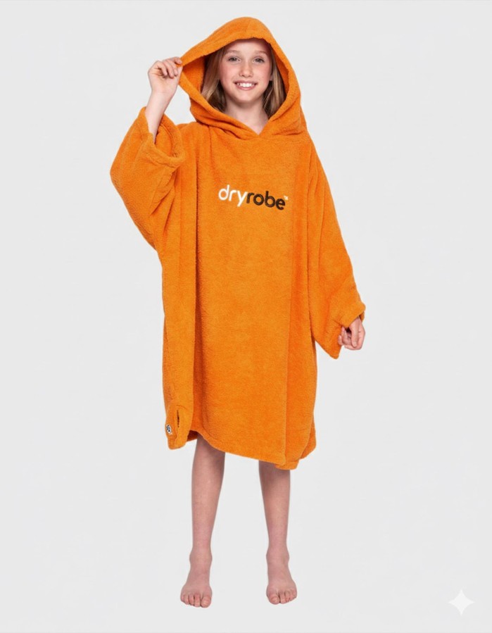 DRYROBE Handtuchmantel Bio KIDS Orange