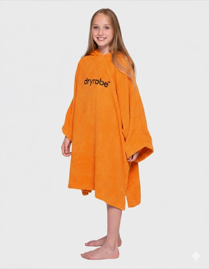 DRYROBE Handtuchmantel Bio KIDS Orange