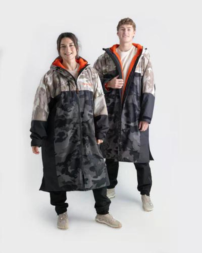 DRYROBE Nexus Long Sleeve Dual Camo Orange