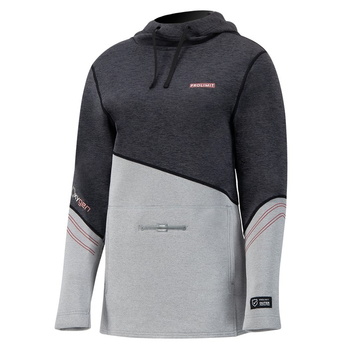 PROLIMIT Neopren Hoodie Womens Oxygen BLACK/GREY