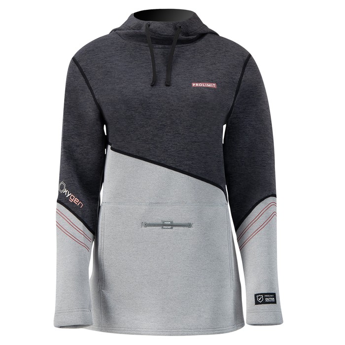 PROLIMIT Neopren Hoodie Womens Oxygen BLACK/GREY