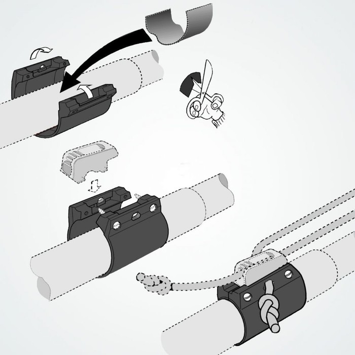 Unifiber Windsurf Trimm System Race Adjustable Outhaul Set