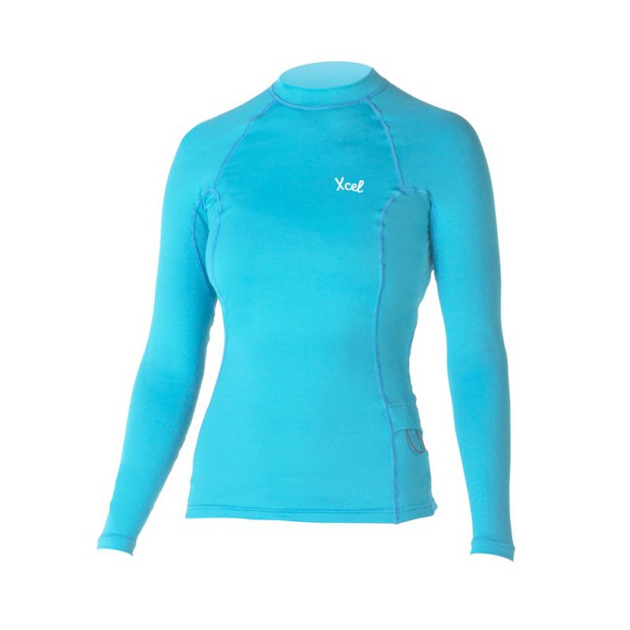 Xcel Marsha Premium 6OZ Rashguard UV-SHIRT L/S langarm Blau