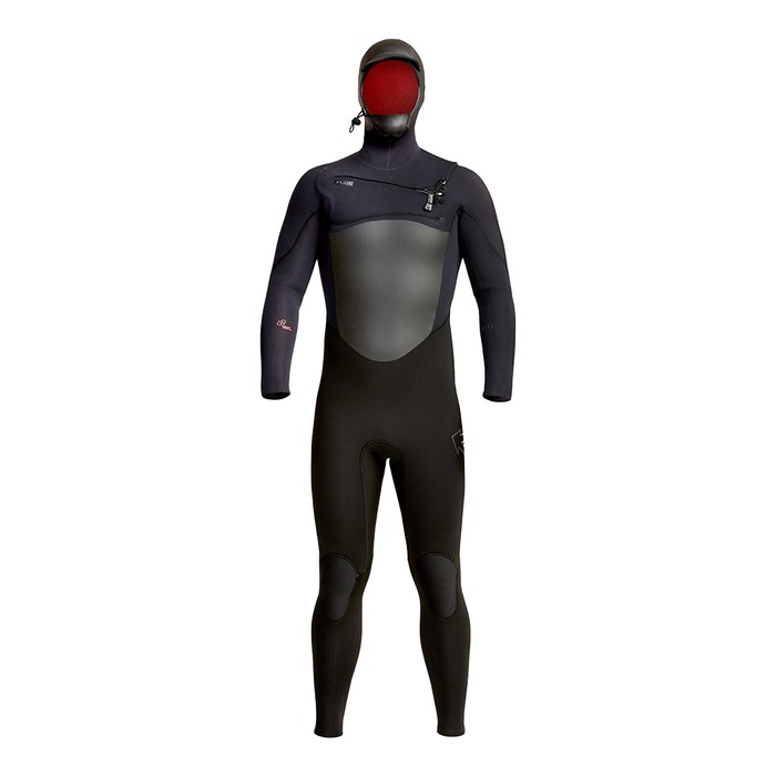 XCEL Neoprenanzug Men Infiniti Hooded X2 6/5 Herren Langarm Black Winterneoprenanzug 2025