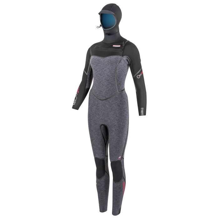 PROLIMIT Neoprenanzug Oxygen TR Steamer Hooded 6/4 DL FTM Black/Wine Damen Langarm 2024