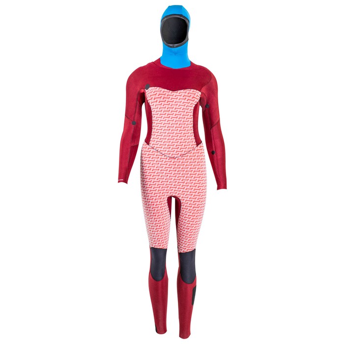 PROLIMIT Neoprenanzug Oxygen TR Steamer Hooded 6/4 DL FTM Black/Wine Damen Langarm 2024