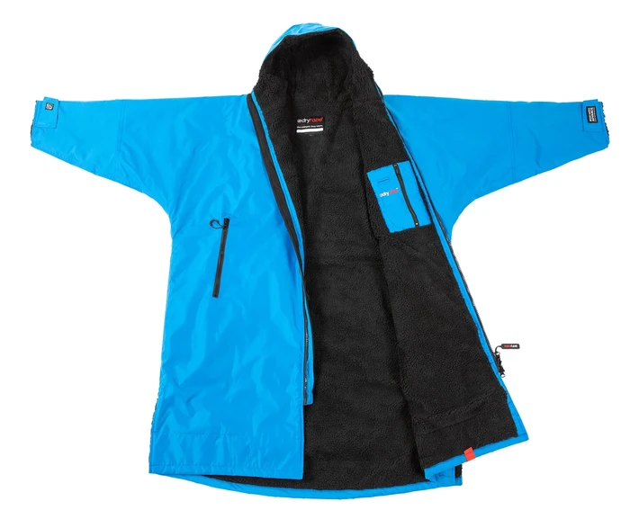 dryrobe Advance Long Sleeve Poncho Cobalt Blue / Black