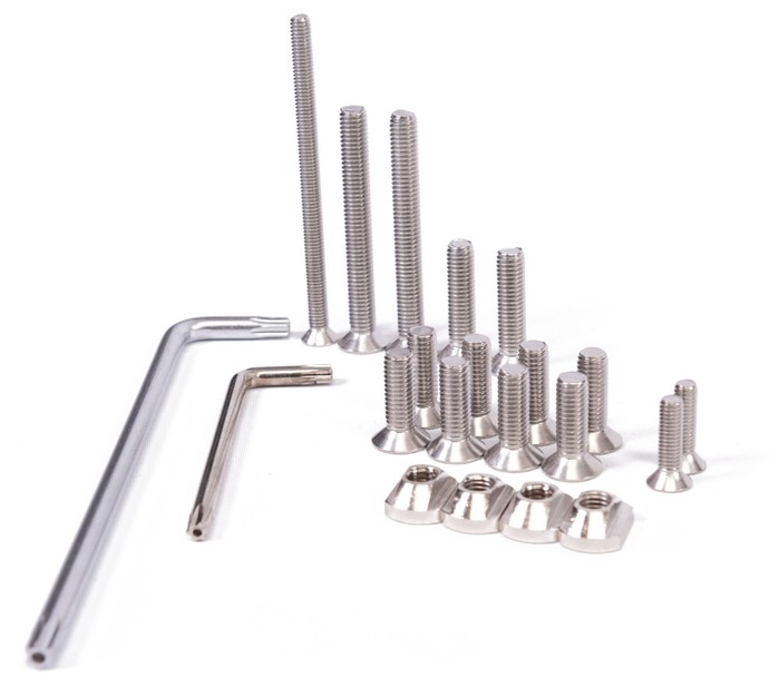 AXIS One STAINLESS Screwset and Toolset for All Black Series, S-Series