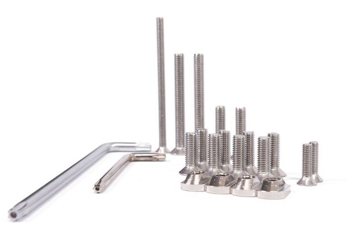 AXIS One STAINLESS Screwset and Toolset for All Black Series, S-Series