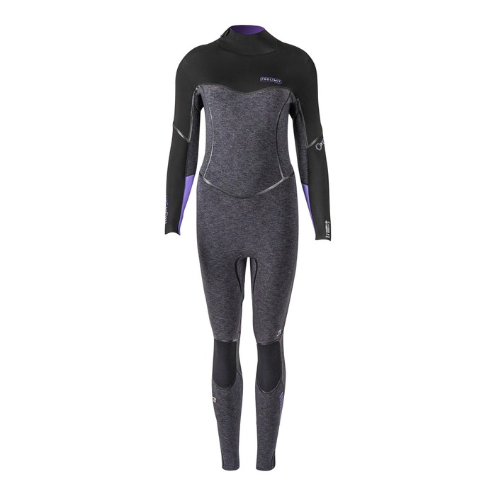 PROLIMIT Neoprenanzug Oxygen Steamer Backzip 6/4 Thermal Rebound - FTM Black/Lavender Damen Langarm 2024