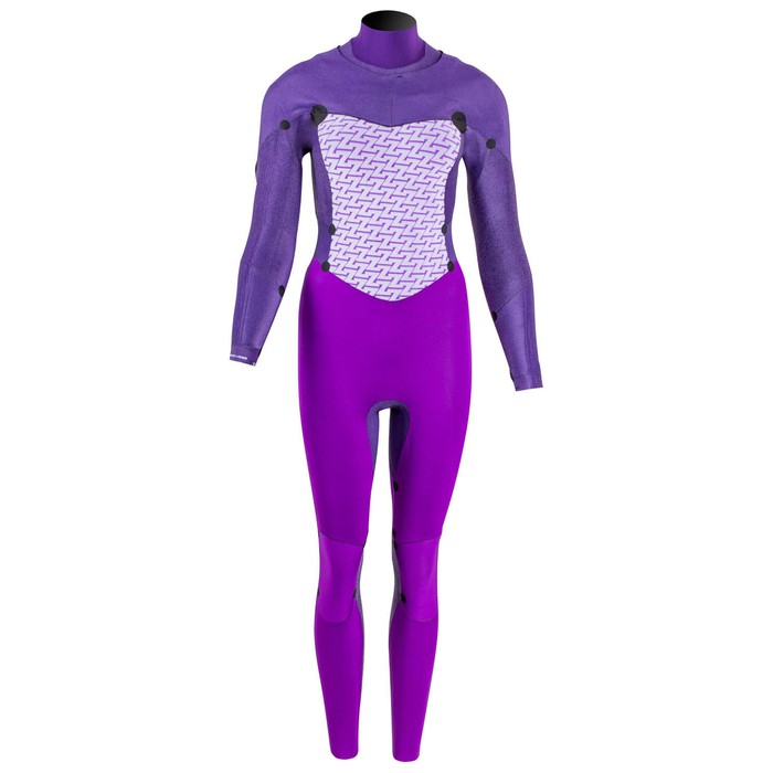 PROLIMIT Neoprenanzug Fire Steamer 4/3 Freezip DL GBS Black/DustyBlue/AcidPink Damen Langarm 2024