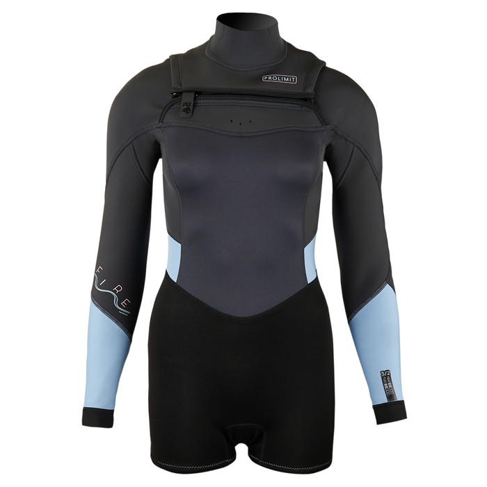 PROLIMIT Neoprenanzug Fire Sunset Shorty La 3/2 Freezip (DL) Black/Ash/IceBlue Damen Langarm 2024