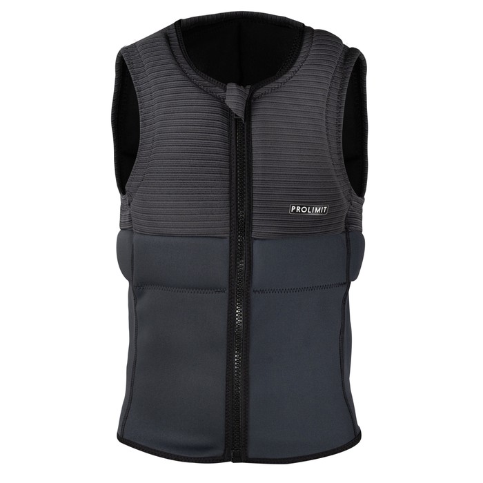 PROLIMIT Prallschutzweste Predator Vest Half Padded Frontzip Black/Grey 2025