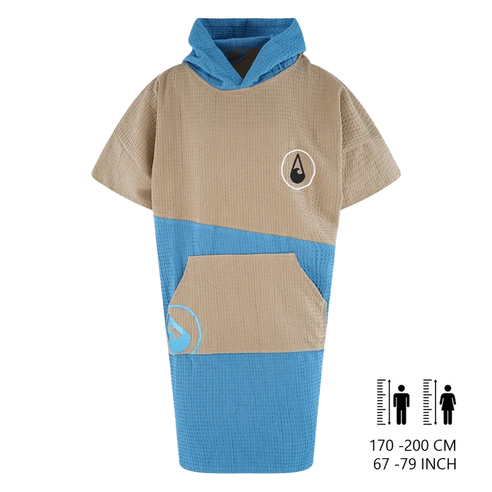 Wave Hawaii Baumwolle Waffle Piquee Travel Poncho Lighd 