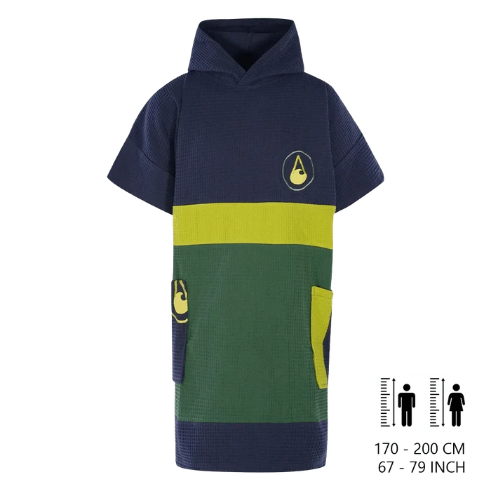 Wave Hawaii Baumwolle Waffle Piquee Travel Poncho Pampatar 
