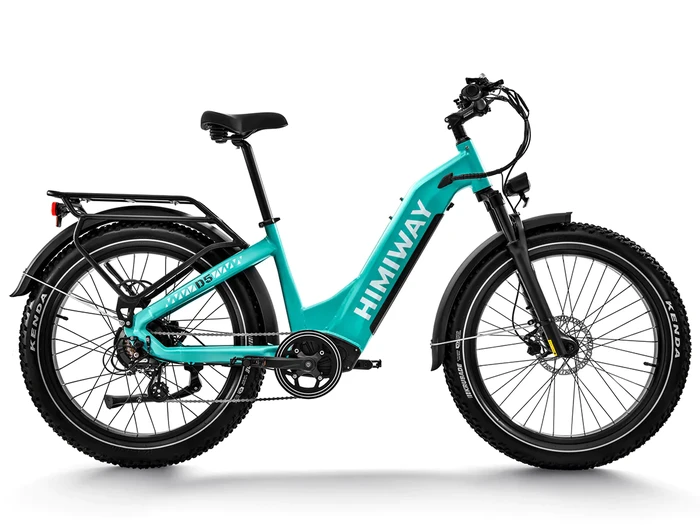 Himiway E-bike Zebra D5 Upgrade Step Thru Premium All Terrain Pedelec Fatbike inklusive Akku