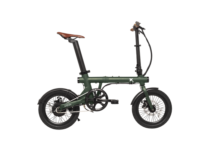 eXXite XXS e-bike Klappfahrrad green
