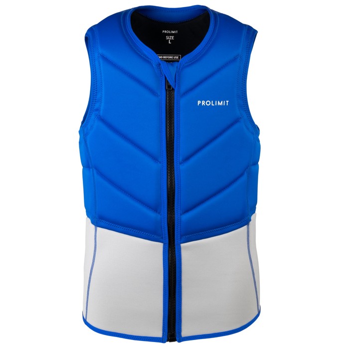 Prolimit Prallschutzwesten Fusion Slider Vest Half Padded Frontzip Blue/Silver 2024