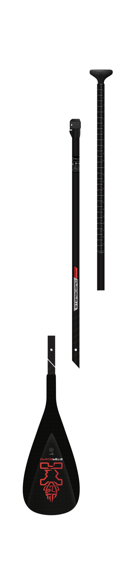 Starboard SUP Paddel ENDURO PREPREG CARBON 3pc29MM PREPREG CARBON S35