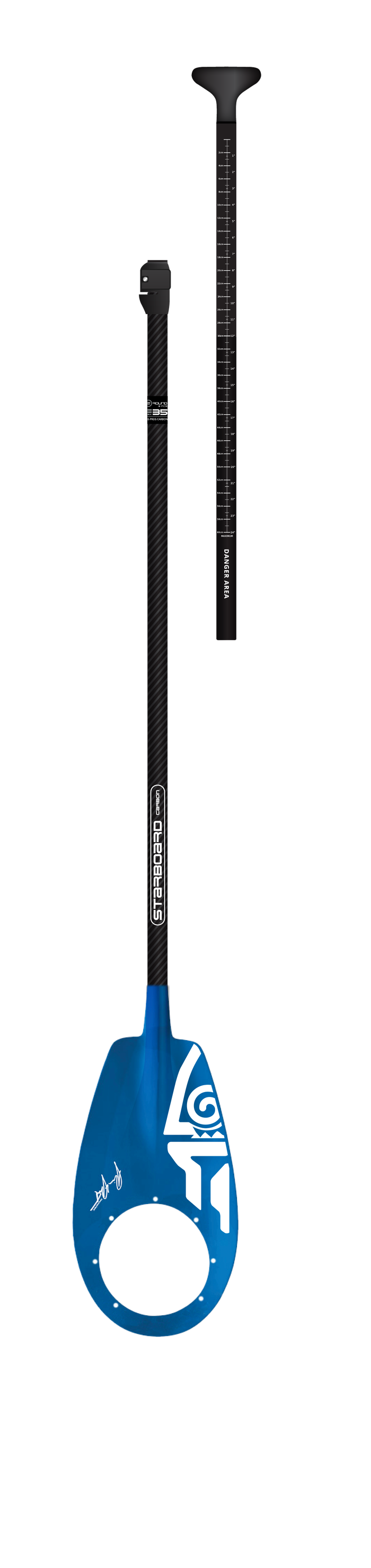Starboard SUP POLO 2pc Blue 29mm Carbon F35