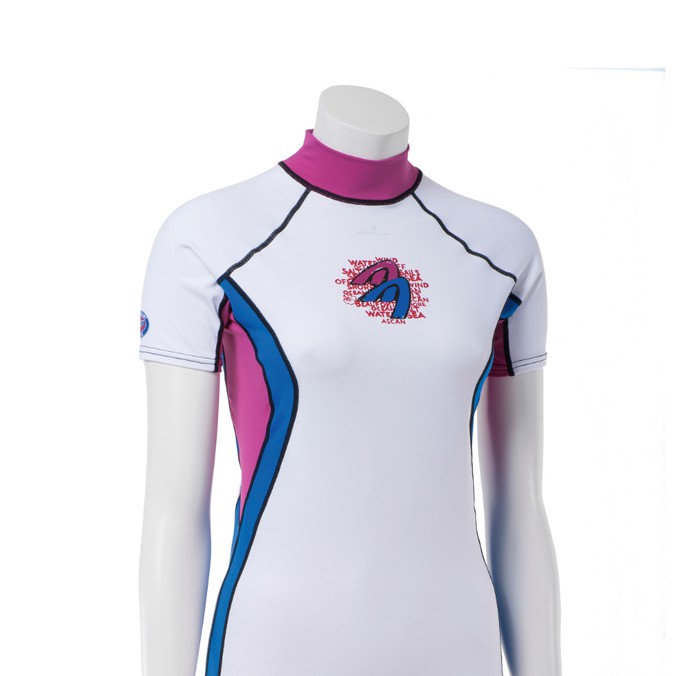 Ascan Shirt Lady 1/2 kurzarm UV-Schutz Rash Vest Model Logo