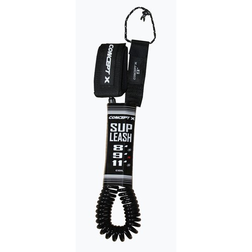 Concept X Coiled SUP Leash Schwarz