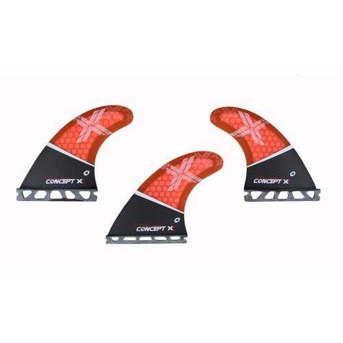 Concept X Kite Surf Fins Waveblade Honeycomp Finne - G5 10cm Carbon