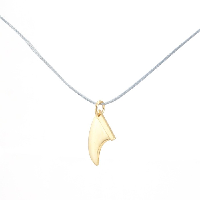 Silver+Surf Silber Schmuck Surfboard Finne gold