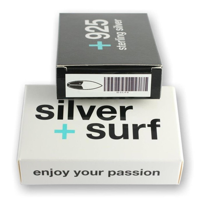 Silver+Surf Silber Schmuck Ski Cross Circle winter