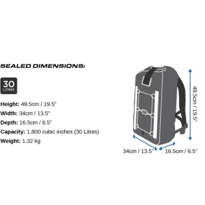 OverBoard wasserdichter Rucksack Pro 30 L Rot