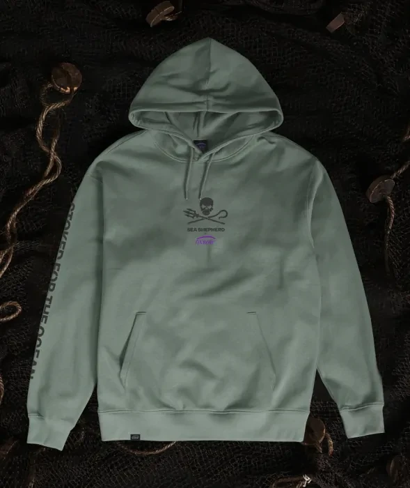 Oxbow Hoodie Collab Edition Sea Shepherd eucalyptus