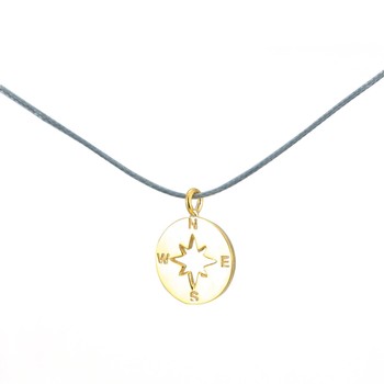 Silver+Surf Silber Schmuck Windrose vergoldet
