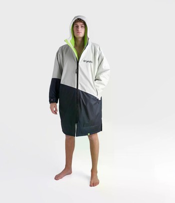 dryrobe Advance Long Sleeve Poncho Antrazit / Lime