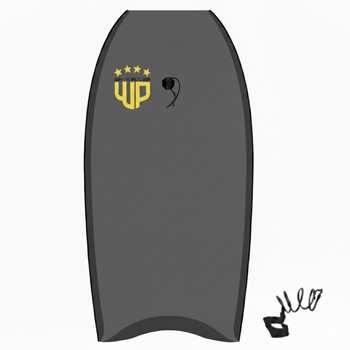 Wave Power Bodyboard Woop 37 Charcoal Aqua